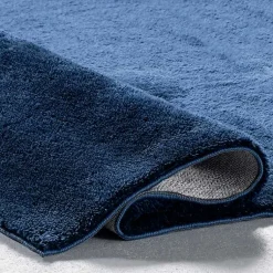 Kirklands Home Navy Shag Washable Area Rug, 5x8 Blue Discount
