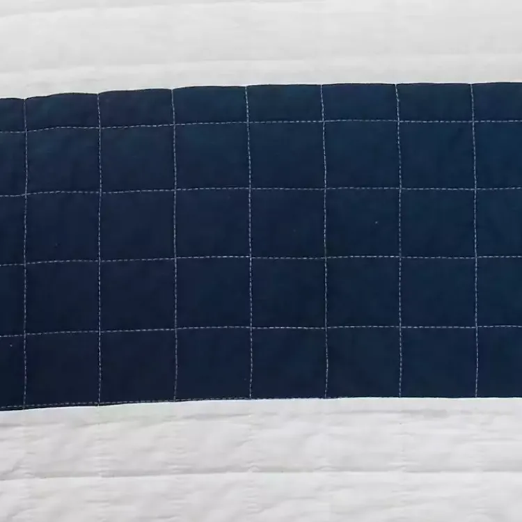 Kirklands Home Navy Stripe 3-pc. Full/Queen Quilt Set Online