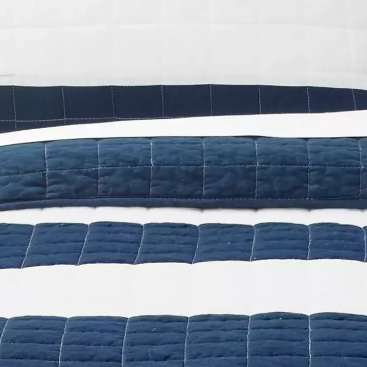 Kirklands Home Navy Stripe 3-pc. Full/Queen Quilt Set Online