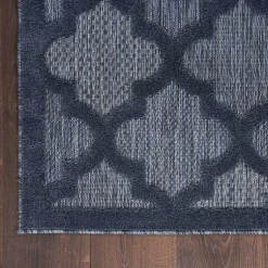 Kirklands Home Navy Trellis Indoor/Outdoor Area Rug, 5x7 Blue Discount