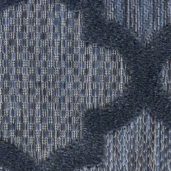 Kirklands Home Navy Trellis Indoor/Outdoor Area Rug, 6x9 Blue