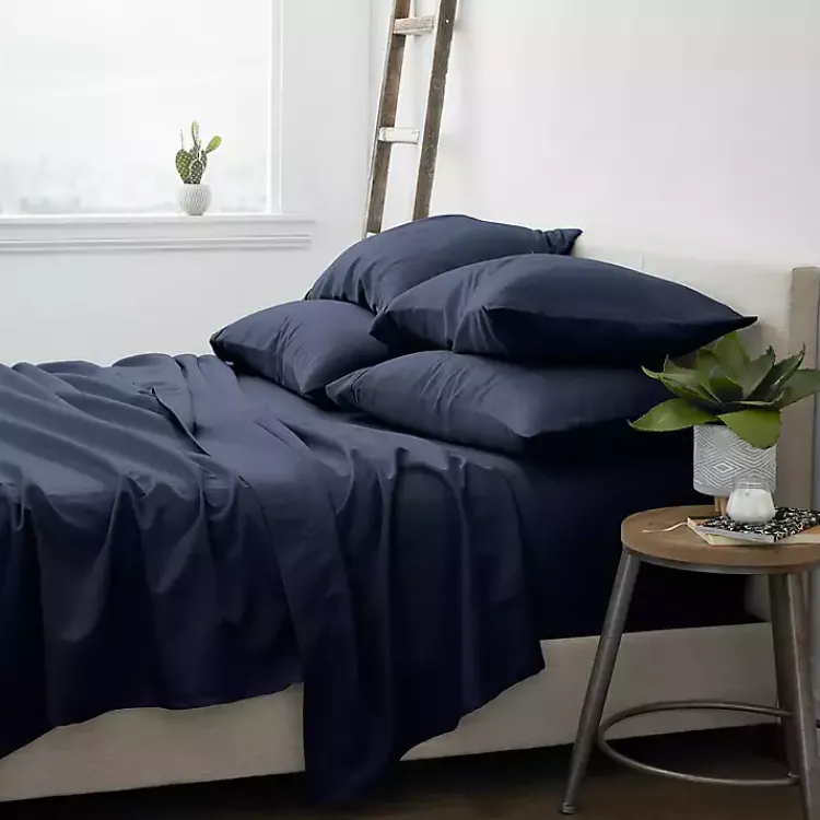 Kirklands Home Navy Ultra Soft 6-pc. King Sheet Set Blue Online
