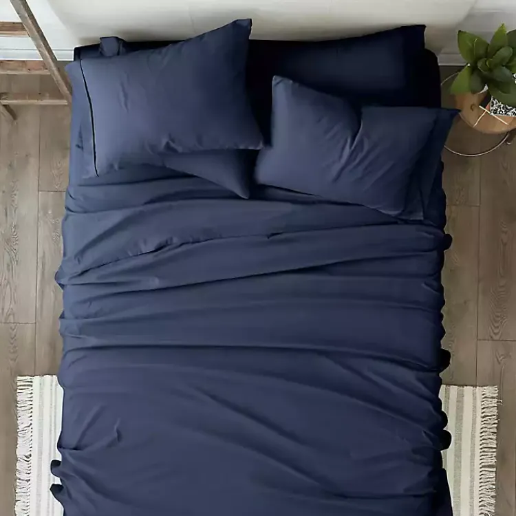 Kirklands Home Navy Ultra Soft 6-pc. Queen Sheet Set Blue Discount