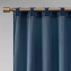 Kirklands Home Navy Velvet Greta Curtain Panel Set, 84 in. Blue Discount