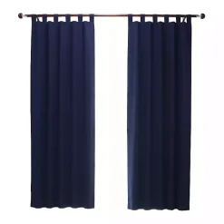 Kirklands Home Navy Weathermate Curtain Panel, 72 in Blue Outlet