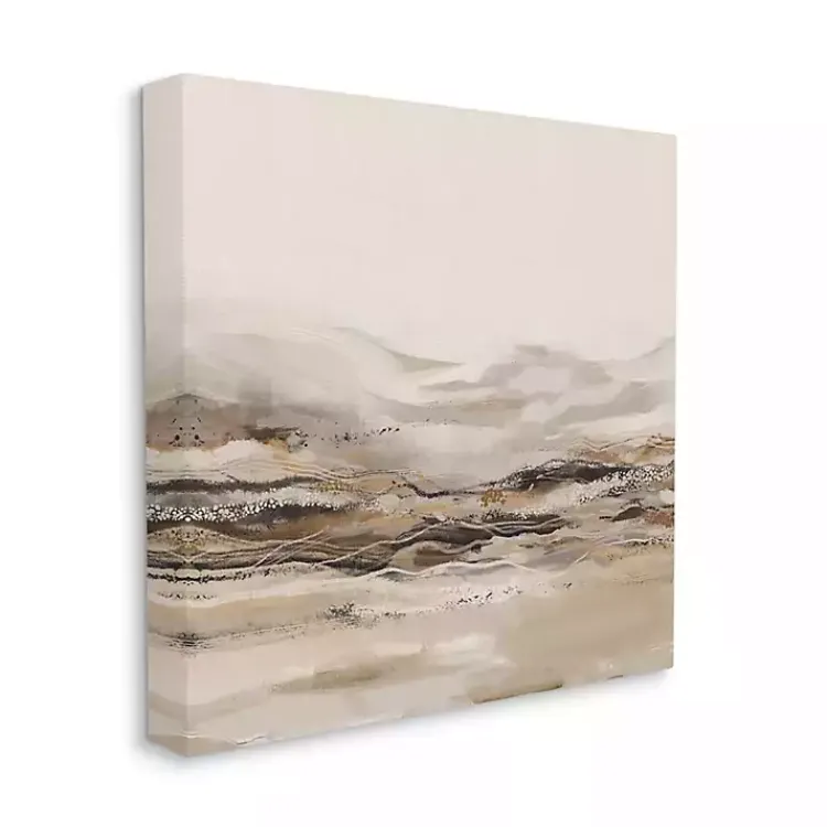 Kirklands Home Neutral Abstract Mountains Canvas Art Print