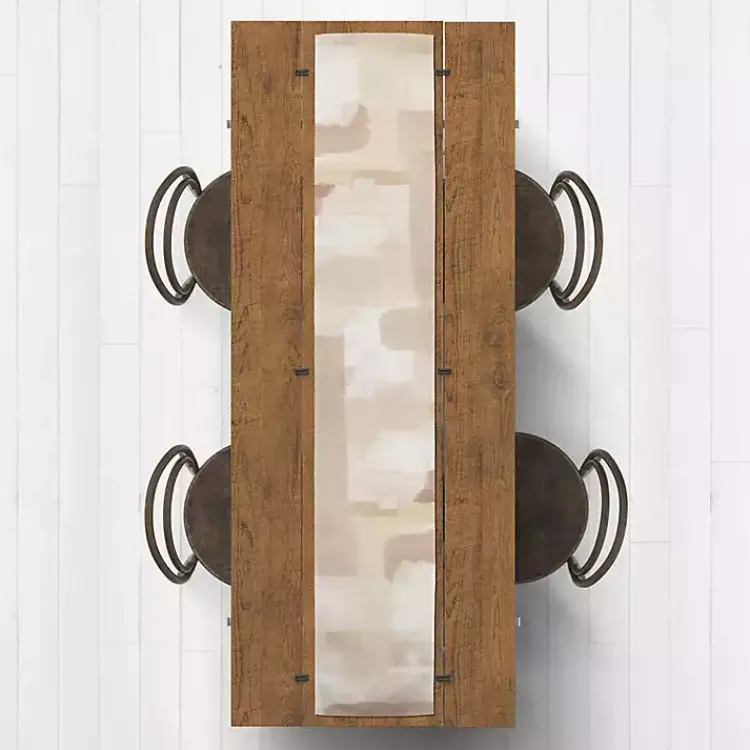 Kirklands Home Neutral Abstract Table Runner, 72 in. Tan Hot