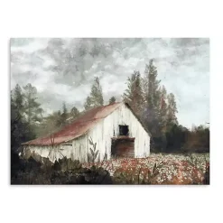Fall>Kirklands Home Neutral Barn Canvas Art Print, 32x24 in.