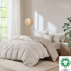 Kirklands Home Neutral Oversized 3-pc. Queen Duvet Cover Set Tan Sale