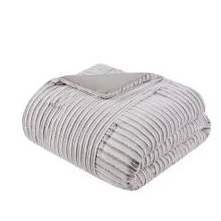 Kirklands Home Neutral Striped 5-pc. Full/Queen Comforter Set New