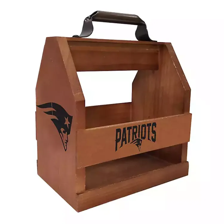 Kirklands Home New England Patriots Wooden Condiment Caddy Best