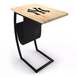 Kirklands Home New York Yankees Wood C-Table Tan Outlet
