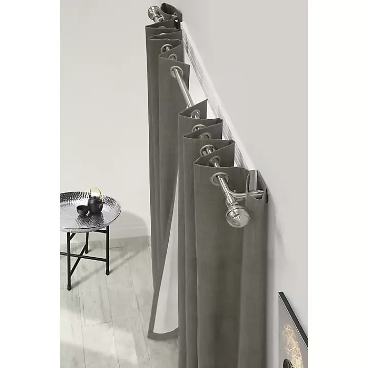 Kirklands Home Nickel Blackout Extendable Curtain Rod, 144 in. Best