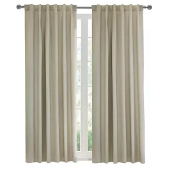 Kirklands Home Oatmeal Baxter Blackout Curtain Panel, 95 in. Tan Online