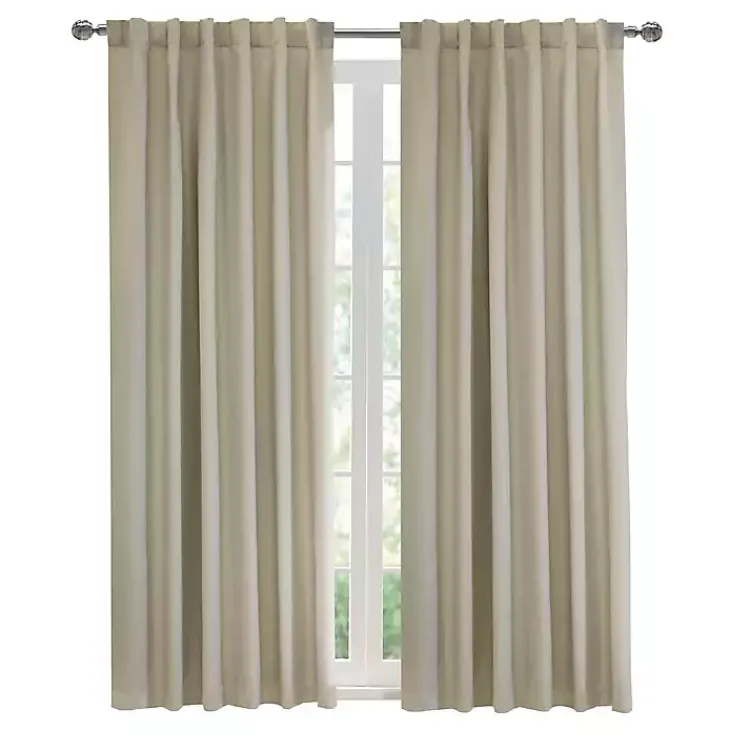 Kirklands Home Oatmeal Baxter Blackout Curtain Panel, 95 in. Tan Online