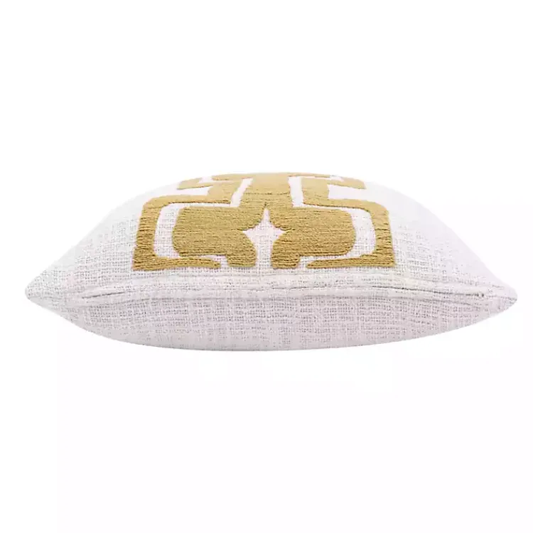 Pillows>Kirklands Home Ochre Geometric Stripe Pillow