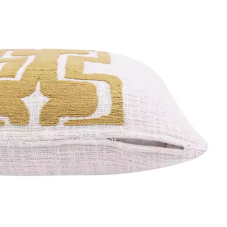 Pillows>Kirklands Home Ochre Geometric Stripe Pillow