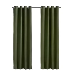 Kirklands Home Olive Alpine Blackout Curtain Panel, 108 in. Green Outlet