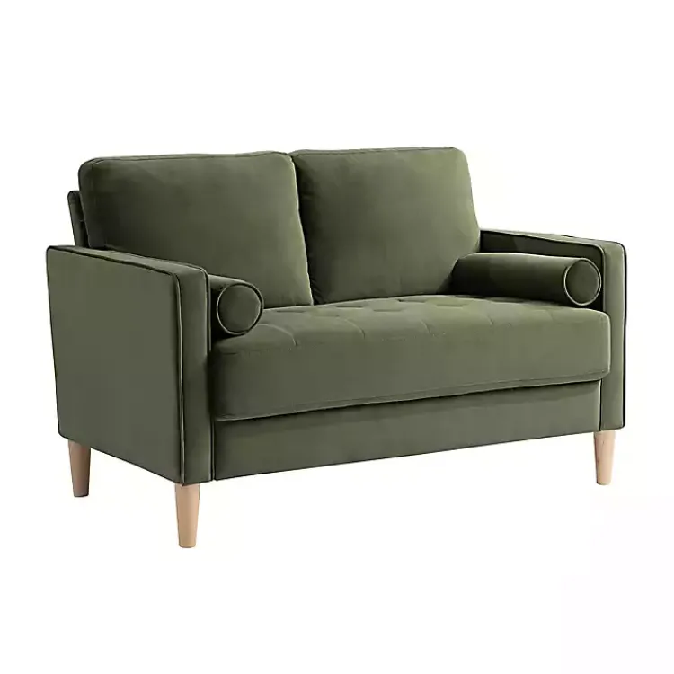Kirklands Home Olive Chelsea Modern Loveseat Green Sale
