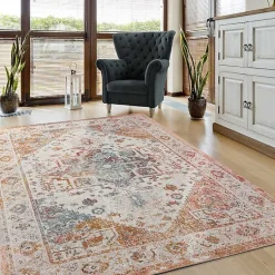 Kirklands Home Ombre at Dusk Indoor/Outdoor Area Rug, 5x7 Hot
