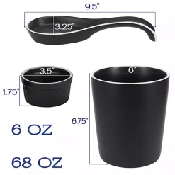 Kirklands Home Onyx Katy 6-pc. Kitchen Accessories Set Black