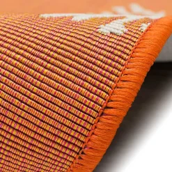 Kirklands Home Coral Indoor/Outdoor Runner, 1x4 Orange New