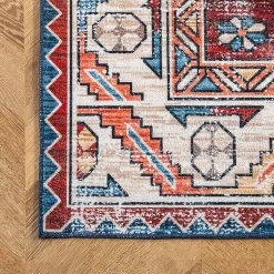 Kirklands Home Orange Faded Medallion Washable Runner Online