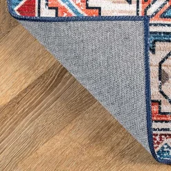 Kirklands Home Orange Faded Medallion Washable Area Rug, 5x8 Outlet