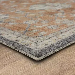 Kirklands Home Granary Floral Area Rug, 6x9 Orange Online
