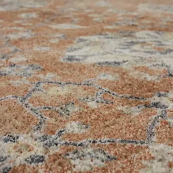 Kirklands Home Granary Floral Area Rug, 8x10 Orange Sale