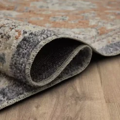 Kirklands Home Granary Floral Area Rug, 8x10 Orange Sale