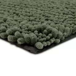 Kirklands Home Oregano Chenille Bath Mat, 34 in. Green New