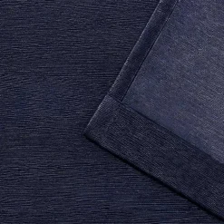 Kirklands Home Oxford Navy Thermal Curtain Panel Set, 84 in. Blue Outlet