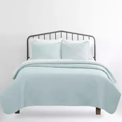 Kirklands Home Pale Herring 3-pc. King Quilted Coverlet Set Blue Discount
