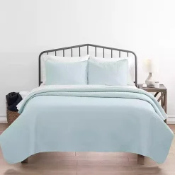 Kirklands Home Pale Herring 3-pc. Twin Quilted Coverlet Set Blue Discount