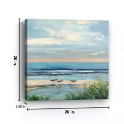 Kirklands Home Paradise Beach Canvas Art Print, 20x20 in. Blue Best