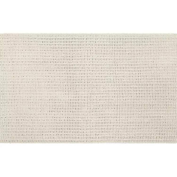 Kirklands Home Parchment Memory Foam Chenille Bath Mat, 34 in. Tan