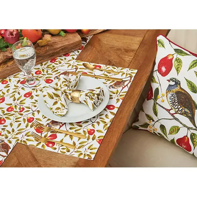 Christmas Dining & Entertaining>Kirklands Home Partridge in a Pear Tree Napkins, Set of 6