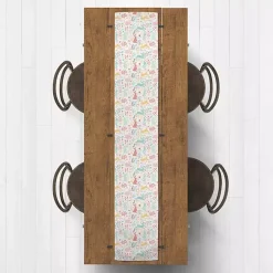 Easter Decorations>Kirklands Home Pastel Easter Pattern Table Runner, 90 in.