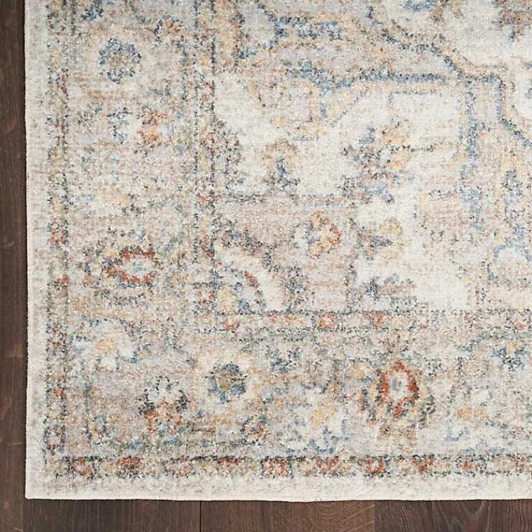 Kirklands Home Pastel Medallion Washable Area Rug, 5x7 Gray Best