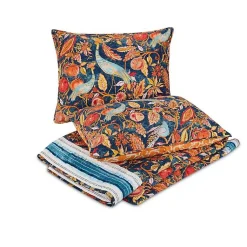 Kirklands Home Peacock Garden Full/Queen 3-pc. Quilt Set Orange Online
