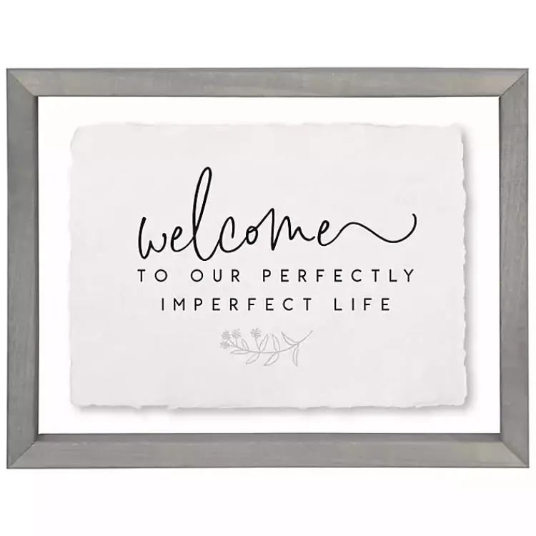 Kirklands Home Perfectly Imperfect Life Wall Plaque Sale