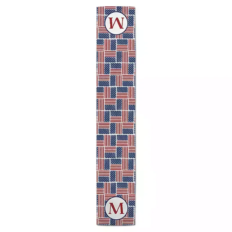 Kirklands Home Personalized American Flag Table Runner, 90 in. Sale