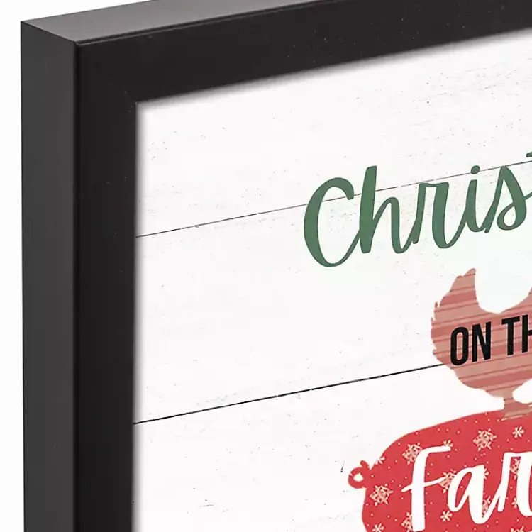 Christmas Art & Wall Decor>Kirklands Home Personalized Christmas on the Farm Framed Print