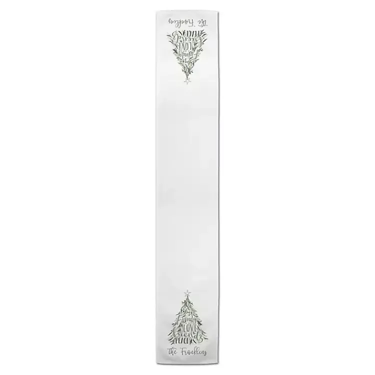 Christmas Dining & Entertaining>Kirklands Home Personalized Christmas Words Table Runner, 72 in.