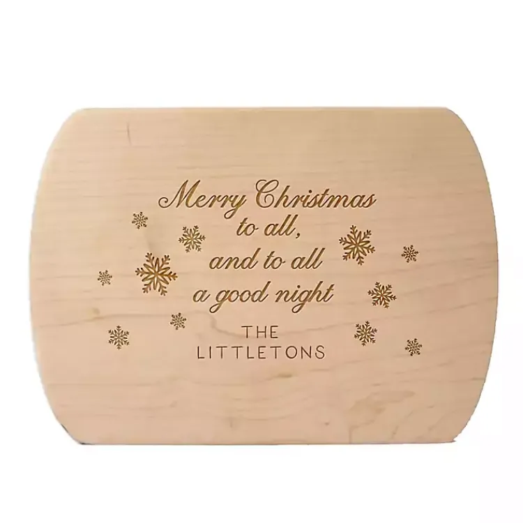 Christmas Dining & Entertaining>Kirklands Home Personalized Merry Christmas to All Serving Board Tan
