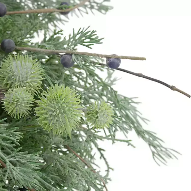 Wreaths>Kirklands Home Pine and Blueberry Wreath Green