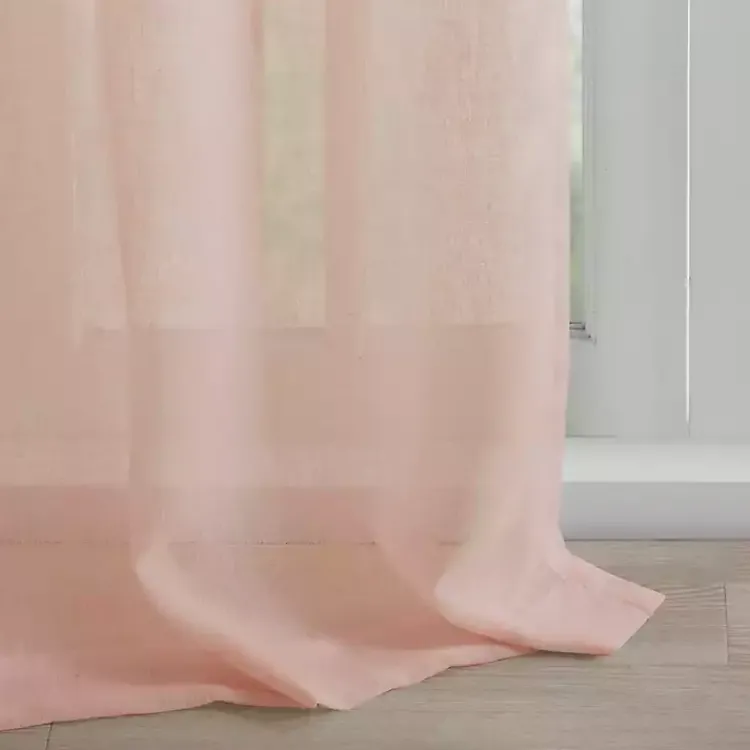Kirklands Home Rosette Tab Top Curtain Panel, 95 in. Pink Discount