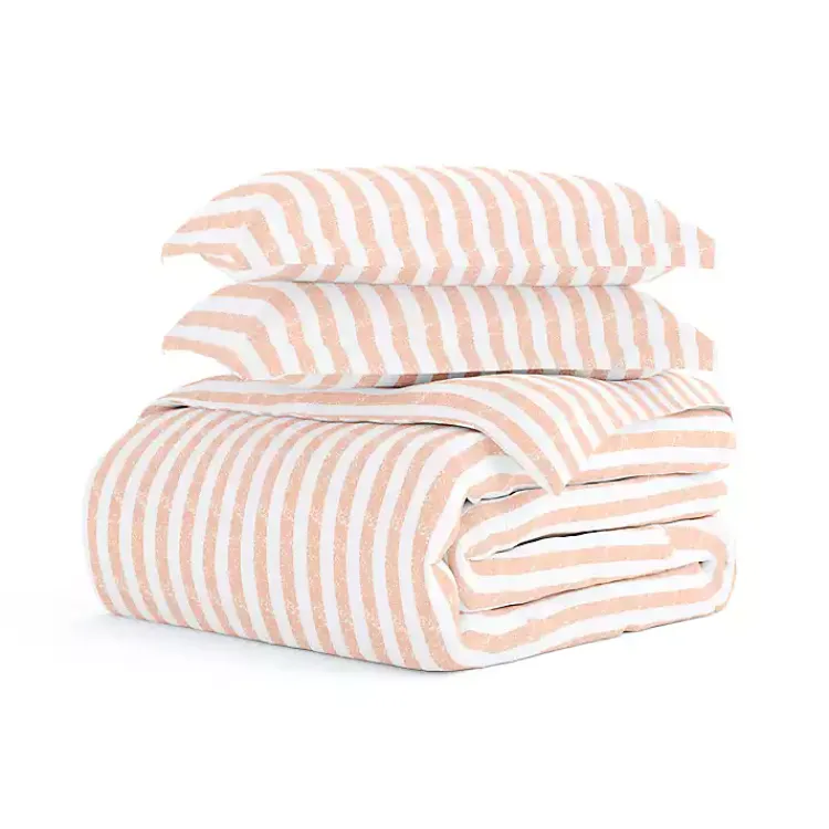 Kirklands Home Pink Rugged Stripe 2-pc. Twin Duvet Cover Set Outlet