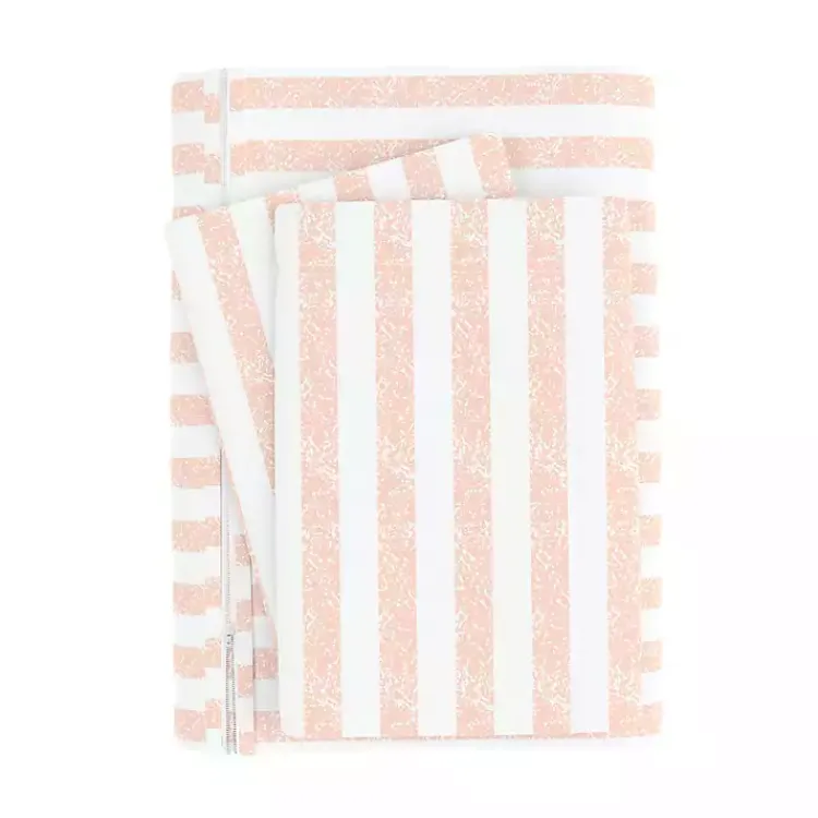Kirklands Home Pink Rugged Stripe 2-pc. Twin Duvet Cover Set Outlet